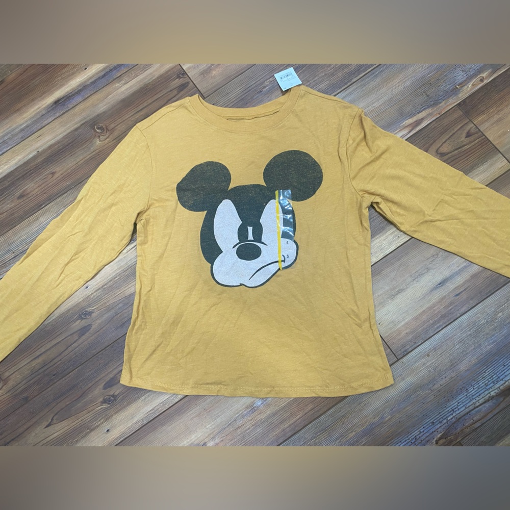 Women Long Sleeve Mickey Mouse Shirt